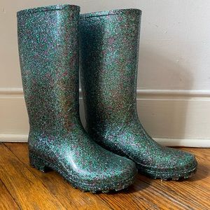 ASOS Glitter Wellies/Rain Boots